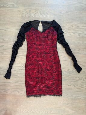 knee length dresses for ladies Long Sleeve Lace Maxi Dress with Satin Belt